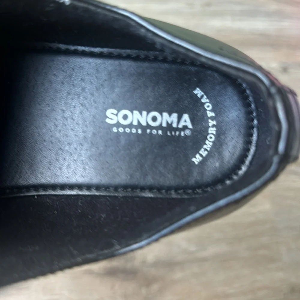 Sonoma black dress shoes, size 3, like new wore handful of times boys
